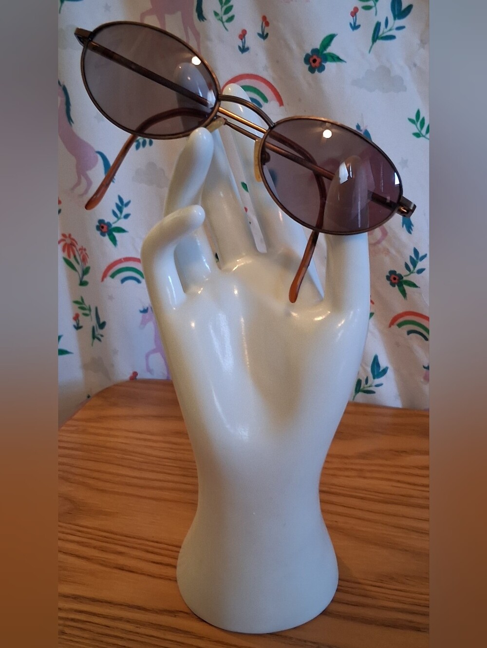 EUC Vintage 90s Sirena Occhiali Italy Copper Tone Scroll Detailed Glasses Frame